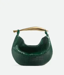 10A من أعلى مستوى النسخ المتماثل BV's Designer Handbag 36 سم سلسلة كتف الفخامة ساردين تصميم نمط تمساح كبير حقيبة غبار حقيبة التمساح 754657