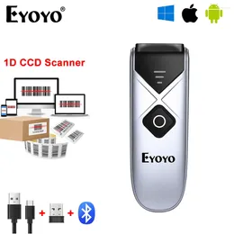 Eyoyo EY-015 Bluetooth 2DバーコードリーダーQR PDF417 2.4GワイヤレスポータブルスキャナーUSBワイヤーサポート携帯電話iPad PC