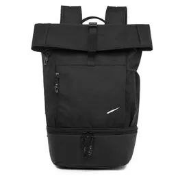 Chic NK Trendy Roll Up Plecak Bag Wysoka pojemność Torba studencka Outdoor Basketball Torba Torba komputerowa Torba sportowa na zewnątrz 230915