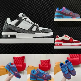 Designer Sneaker Virgil Trainer Freizeitschuhe Kalbsleder Abloh Weiß Grün Rot Blau Let louisely Geldbörse vuttonly Umhängetasche viutonly QA