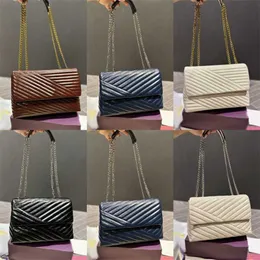 Chic High Quality Messenger Bag Gold Chain Square Shoulder Bags Women Letter Luxurys Handbags Leather Flap Designer Crossbody Bags Wallet 221220
