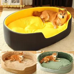 Big Bed Pet Sleeping BES DARCOSIRES Excessories PET ATMES PET MEDILE CUSHION CUSHION SADS Supplies Cennel Products Home Garden 240123