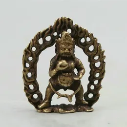 Dekorative Figuren sammeln Nepal Buddhismus Bronze Mahakala zornige Gottheit Reichtum Gott Statue Anhänger