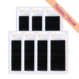 7 trays 16rows/case individual mink eyelash extensions supples False fake eyelash extension individual lashes false eyelashes 240201