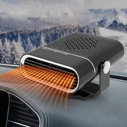 1224 V Car Heater Fan Defogger Plug In Cigarette Lighter Mini Electric Wamer Rapid Heat Air Defroster Antifog 240130