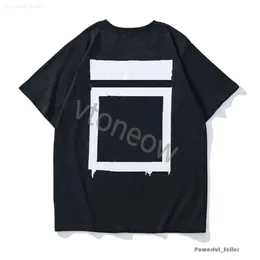 Off White Shirt 2023 New Fashion Luxury Off Clothing Mens Tee Shirts e Women Loose Tees Tops Man Casual Street Graffiti Shirt Felpa T-shirt da uomo Off White 2771