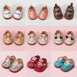 Casual Handmade Cowhide Dolls Shoes Cute OB11 Leather 112 BJD Doll For obitsu11 GSC body9 OB11 boots 240129