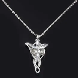 Chokers Der Herr der Ringe Halskette Elf Prinzessin Arwen Twilight Star Kristall Anhänger Halsketten für Frauen Choker Schmuck Geschenk YQ240201