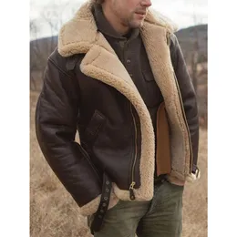 PU zintegrowane sztuczne męskie płaszcz Designer odporny na ciężkie nordyckie nordyckie syntetyczne xjla z długim rękawem