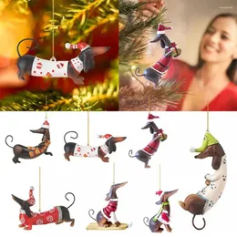 Weihnachten Dekorationen Cartoon Niedlichen Hund Ornament Anhänger Auto Hängen Weihnachten Baum Drop Ornamente Festival Party Wohnkultur Jahr Geschenk