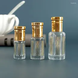 Storage Bottles 3ML/6ML/12ML Stamping Glass Essential Oil Empty Perfume Bottle 100PCS/LOT