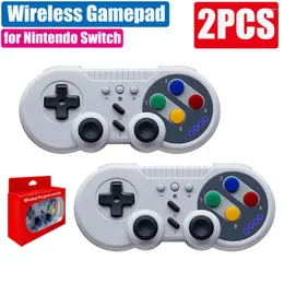 게임 컨트롤러 2-1pcs 무선 Bluetooth Pro Gamepad joystick for Nintend Switch 콘솔 컨트롤러 w/듀얼 모터 진동 터보 NS