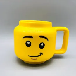 Mugs Creative Cartoon Coffee Milk Tea Water Cup Cute Funny Expression Children Breakfast Mug Smile Ceramic Home