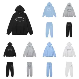 Erkek ve Kadın Spor Giyim Kazak Pantolon Set Tasarımcı Corteize Hoodie Street Giyim Sweatshirt Demon Adası Uzun Kollu Peluş Kargo Kazak Cortezs Foolsuit F Trailsuit