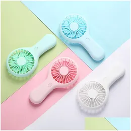 Usb Gadgets Portable Rechargeable Fan Charging Cool Removable Handheld Mini Outdoor Fans Pocket Folding 4 Colors Drop Delivery Compute Othcw