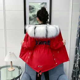 Down Coat Girls kış büyük kürk yaka ceket parkas artı kadife sıcak çocuklar kapüşonlu çocuklar için rüzgarlık dış giyim