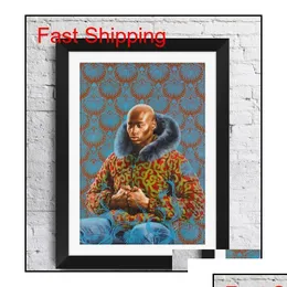 Картины Kehinde Wiley, художественная живопись, постер, Настенный декор, картина с принтом без рамки 16 Qylbki Bdenet, Прямая доставка Dhykw