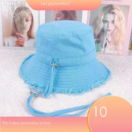 Novo verão jacquemes bob aba larga chapéus designer balde chapéu para mulher desgastado boné mistura bonés designer moda chapéu de pescador 224