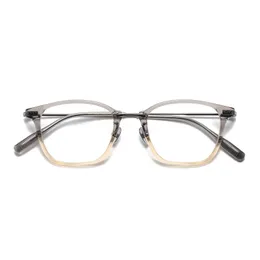 Optiska glasögon för män Kvinnor Retro Designer MacDougal Fashion Sheet Metal Glasses Frame Detaljerad Elasticitet Square Style Anti-Blue Light Lens Plate with Box