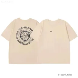 Stones Island 디자이너 우수한 품질의 CP Company 여름 남성 착용 가능한 느슨한 레터 인쇄 애호가 스트리트 패션 대표팀면 티셔츠 돌 T 셔츠 3637