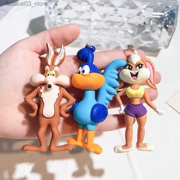 مفاتيح حبل الحبل الكرتون حشرات Bunny Dolly سلسلة مفاتيح لطيف Tweety Bird Daffy Duck Porky Pig Key Rings Excesssories for Kids Hideship Higds Q240201