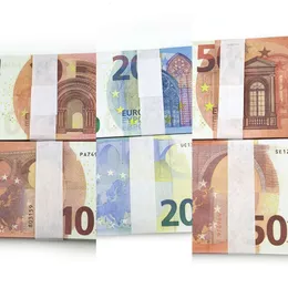 Вечеринка поставляет Movie Money Banknote 5 10 20 50 доллара евро реалистичные игрушечные бары для копирования валют.