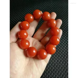 Strand atacado sul vermelho cor completa de carne caqui pulseira masculina 2.0