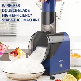 Baking Moulds Kitchen Wireless Electric Snow Ice Cream Machine Rechargeable Snowflake Shaver DIY Smoothie Drink Maker