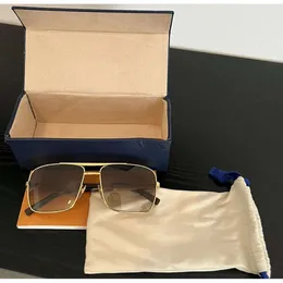 2024 Fashion Classic Designer Sunglass Top Quality Generation General General Generals for Men Metal Square Gold Frame UV 400 Seens Mens Sun Glass Lens Uv400 Unisex with Box 556WWW