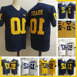 Michigan NCAA Wolverines College Football Jerseys 2 Shea Patterson Desmond Howard 10 Tom Brady 4 Jim Harbaugh Charles Woodson Jabrill Pep High