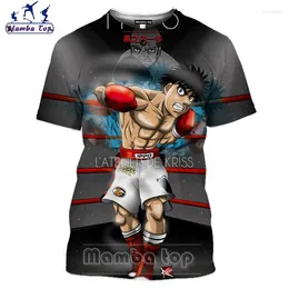 Herren T-Shirts Mamba Top 3D-Druck Anime Hajime No Ippo Shirt für Männer Kleidung Comic Frauen T-Shirt Boxer Eagle Village Guard T-Shirts Spaß