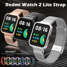 Assista Bandas SinHGeY para Redmi 2 Lite Strap Metal Aço Inoxidável Malha Substituição Pulseira