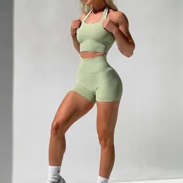 lu align lu pant yoga sportシームレスジョギングフィットネスホルター女性セットスポーツブラジャーハイウエストレギンスアクティブウェアワークアウトスーツレモンllエクササイズLlレモン