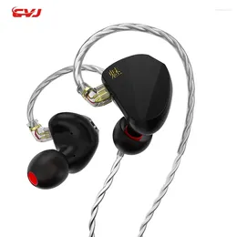 Mei In-Ear Type Earphone Knowles 1DD 2BA Hybrid Drive Wired Hörlurar 2Pin Monitor med avstämningsomkopplare Sport HIFI-headset