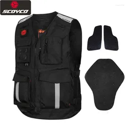 Abbigliamento da moto da uomo Scoyco Motocross Gilet da equitazione Motociclista da corsa Boday Armor Rider riflettente