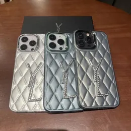 Designer Phone case 15 pro max iPhone case 14pro premium rhinestone frosted 13 luxury 12/11