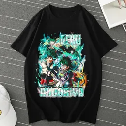 メンズTシャツizuku midoriya deku manga tシャツ日本語アニメTシャツユニセックスシャツグラフィック女性ボクーノーヒーローアカデミアファッションティー