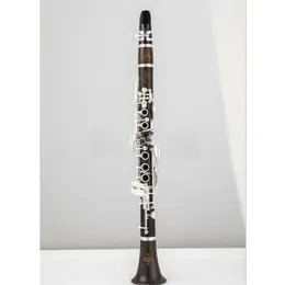 Prawdziwy obraz E11 klarnet e Flat 17 klucze Ebony drewniane nikiel platowany profesjonalny instrument muzyczny z futerał