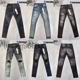 Ksubi Purple Brand Jeans für Herren Designer Stacked Jean Herrenhosen High-End-Qualität gerades Design Shinny Jogginghose Designer Pantalones LJK3