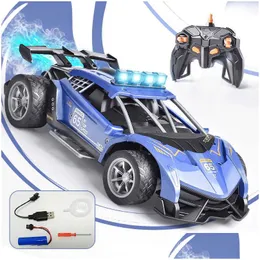 Elektrik/RC Araç 2.4g Rekabetçi Sprey Uzaktan Kontrol RC Drift Yüksek Hızlı Ses ve Hafif Çocuk Simasyon Oyuncak Spor Modeli T230525 DH7JZ