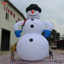 Atacado jogos ao ar livre publicidade atividades infláveis 6m 20 pés de altura natal gigante inflável boneco de neve dos desenhos animados para venda 003