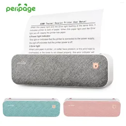 Peripage A4 Paper Phapter Printer Direct Thermal Transferwirless MobilePO USB BT Connection Support 2 ''/3 ''/4 ''幅