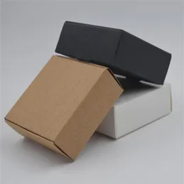 17 rozmiarów Whole Brown Kraft Paper Box White Box Cajas de Carton Mydel Opakowanie Wedding Favors Prezent Candy Prezent 100pcs2461