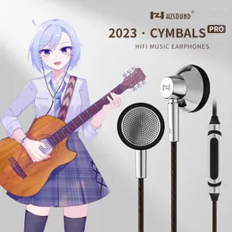 Cymbals Pro Hifi-Kopfhörer mit Kabel, 14,2-mm-Antriebseinheit, Ohrhörer, Rauschunterdrückung, In-Ear-Monitor, dynamische Kopfhörer KZ Castor