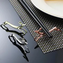 Chopsticks Metal Dachshund Chopstick Holder Rest For El Restaurant Dining Table Decoration Stand Tableware Home Accesorios