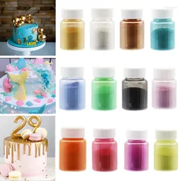 Bakning formar 15g ätbart guldpulver mousse tårta choklad glitter silver fondant macaron färg dekorera verktyg