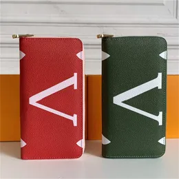 Кожаные кошельки Дизайнерские женские держатели карт Красные зеленые держатели карт Роскошный кошелек с буквами Женский клатч Брендовый бумажник Модная поясная сумка
