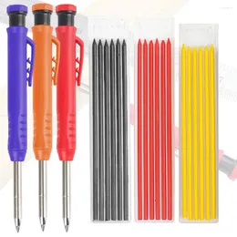 Professional Hand Tool Sets Solid Carpenter Pencil Set Built-in Sharpener Adjustable Marker Cartridge Mechanical Kit For Woodworking