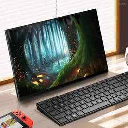 Przenośny monitor przenośny ekran dotykowy 1920 1080p FHD laptop USB C wyświetlacz gier kompatybilny z HDMI dla przełącznika PS4 PS5