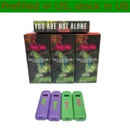 Prefilled Alien Labs Disposable E-cigarettes Ceramic Coil Pod 320Mah Rechargeable Battery With Packaging 50pcs